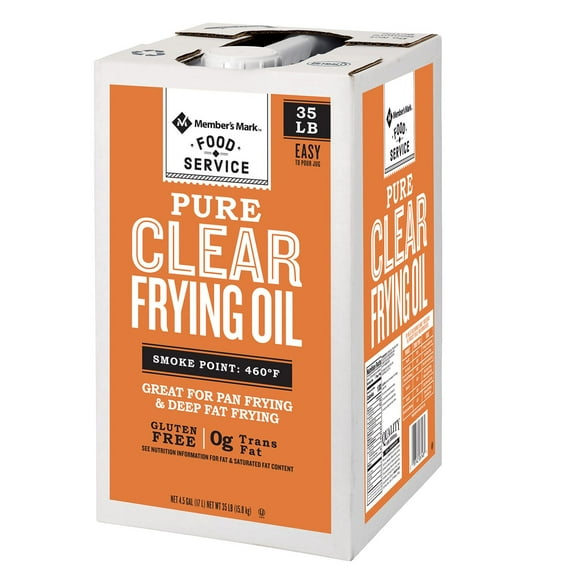 Member's Mark 100% Pure Clear Frying Oil, 35 lbs.