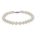 thumbnail image 1 of White Cultured Freshwater Pearl Strand Bracelet in 14K Gold, 1 of 4