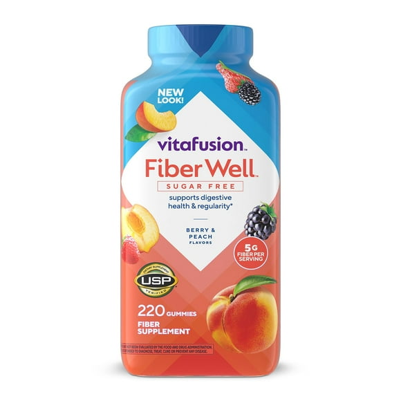 Vitafusion Fiber Well Sugar Free Gummy Vitamin Supplement, 220 ct.