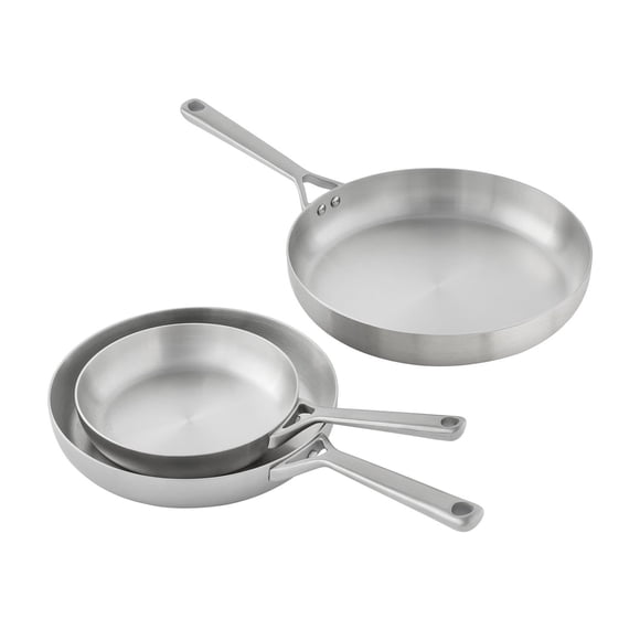Member's Mark 3-Piece Modern Tri-ply Fry Pan Set