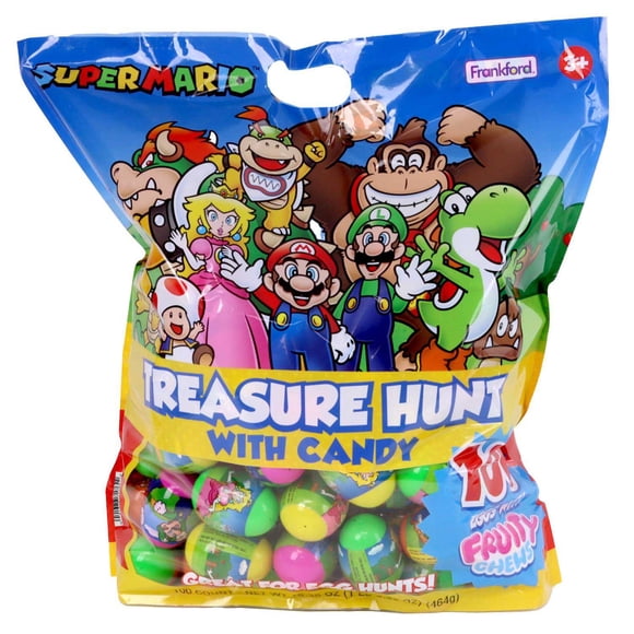 Frankford Super Mario Easter Eggs with Fruity Chewy Candy, 100 ct.
