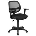 thumbnail image 2 of Flash Furniture Mesh Mid-Back Computer Chair, Black, 2 of 16