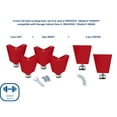 thumbnail image 2 of Seville Classics UltraHD 6" Tall Leveling Feet with Rubber Base, Set of 4 or 6, 2 of 4