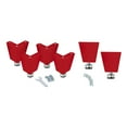 thumbnail image 1 of Seville Classics UltraHD 6" Tall Leveling Feet with Rubber Base, Set of 4 or 6, 1 of 4