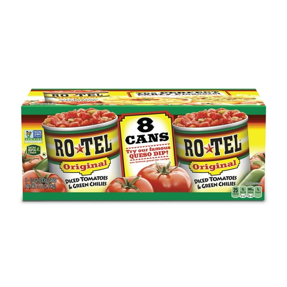 Ro-Tel Diced Tomatoes & Green Chilies 10 oz., 8 ct.