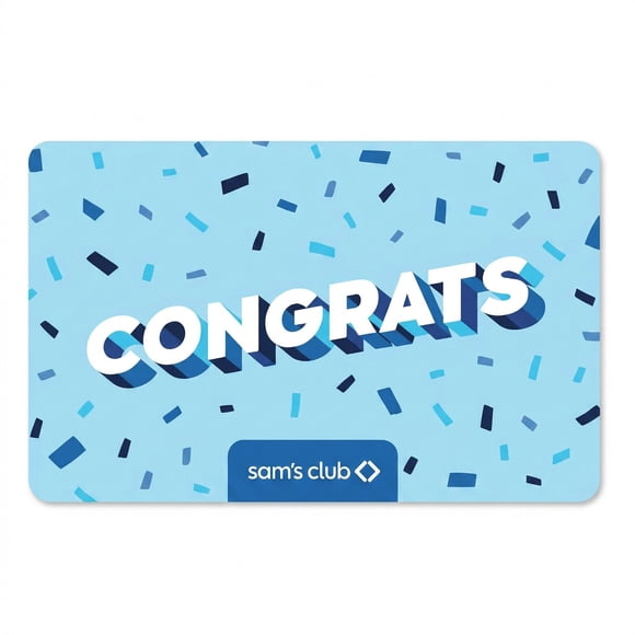 Sam's Club Congratulations Gift Card, Various Amounts