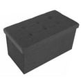 thumbnail image 2 of Seville Classics Foldable Storage Bench Ottoman, Modern Gray,  30" W x 15.7" D x 15.7" H, 2 of 11