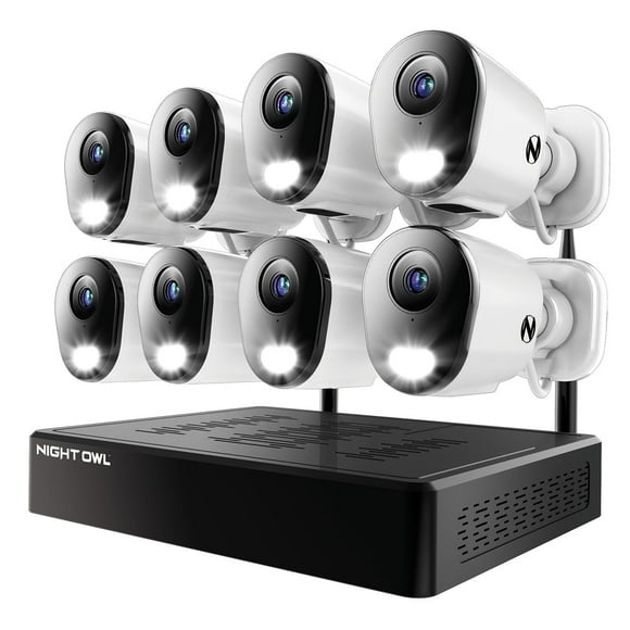 Night Owl 4K Cameras with 2TB NVR Security System, 8pk.