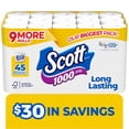 thumbnail image 1 of Scott 1000 1-Ply Toilet Paper 45 rolls, 1,000 sheets/roll, 1 of 8