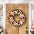 thumbnail image 1 of Member’s Mark 30" Pink Dahlia Wreath, 1 of 4