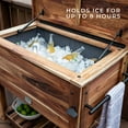 thumbnail image 3 of Backyard Discovery 100-Qt. Acacia Patio Cooler with Prep Area, 3 of 10