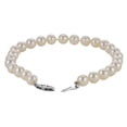 thumbnail image 3 of White Cultured Freshwater Pearl Strand Bracelet in 14K Gold, 3 of 4