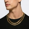 thumbnail image 4 of Miami Cuban Chain Necklace in 14K Gold, 4 of 5