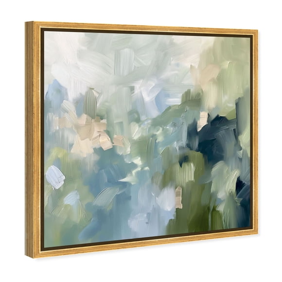 Minted Brush Minimal Abstract Canvas Print by Oliver Gal Prints