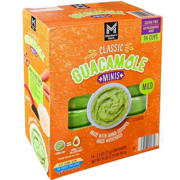 Member's Mark Original Guacamole Minis, 2.5 oz., 14 ct.