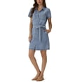 thumbnail image 5 of Frye Women's Belted Denim Mini Dress, 5 of 9