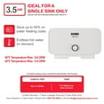 thumbnail image 3 of Atmor AT-800-35 3.5kW 120V 0.5GPM Single Sink Tankless Electric Water Heater, 3 of 9