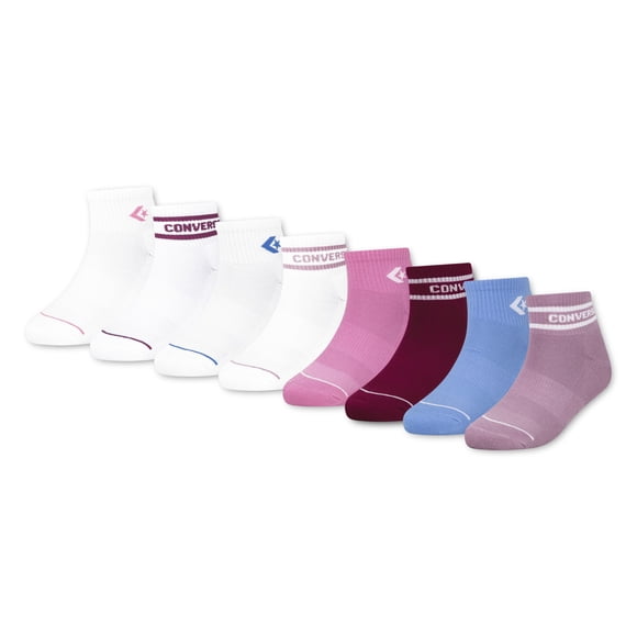 Converse Kids 8-Pack Quarter Sock