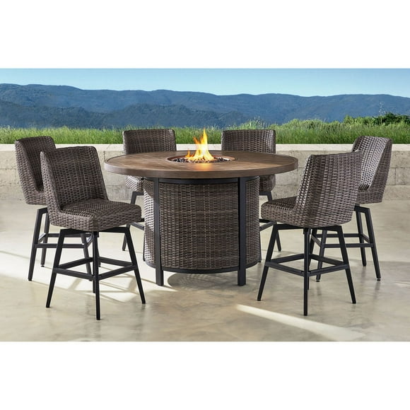Member's Mark Athena Fire High Dining Set, 7pc