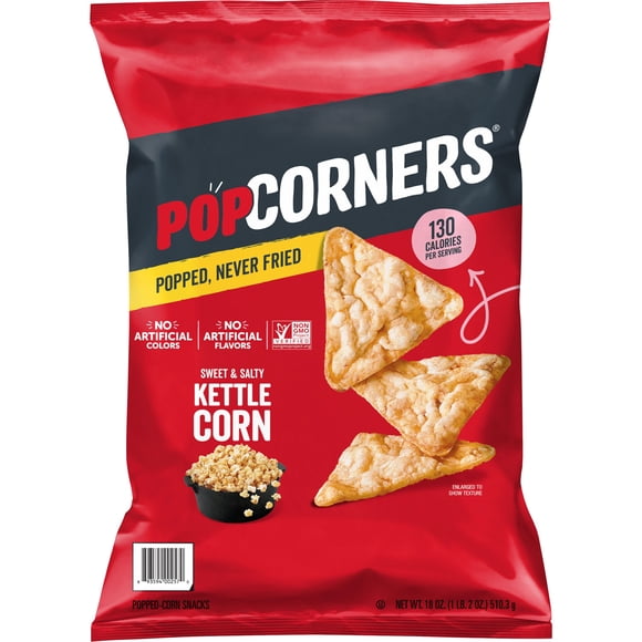 PopCorners Sweet & Salty Kettle Corn Popped-Corn Snack, 18 oz.