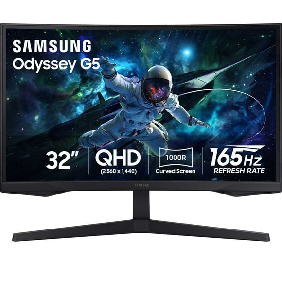 SAMSUNG 32" Odyssey G55C Curved Display, QHD, Gaming Monitor