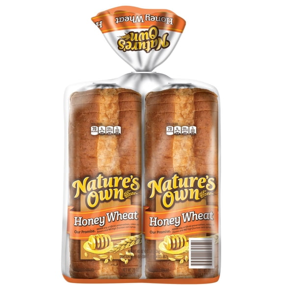 Nature's Own Honey Wheat Bread 20 oz., 2 pk.