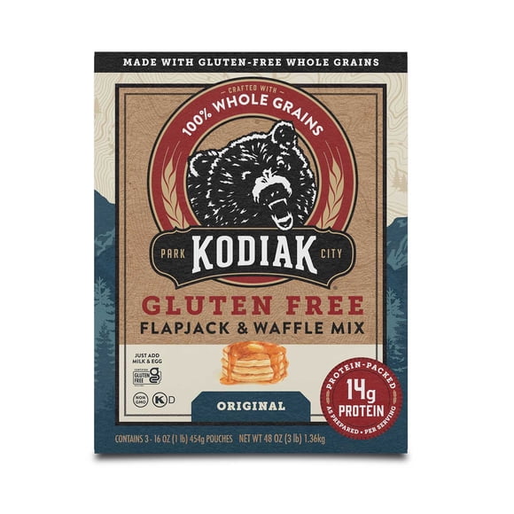 Kodiak Gluten Free Flapjack & Waffle Mix, 48 oz.