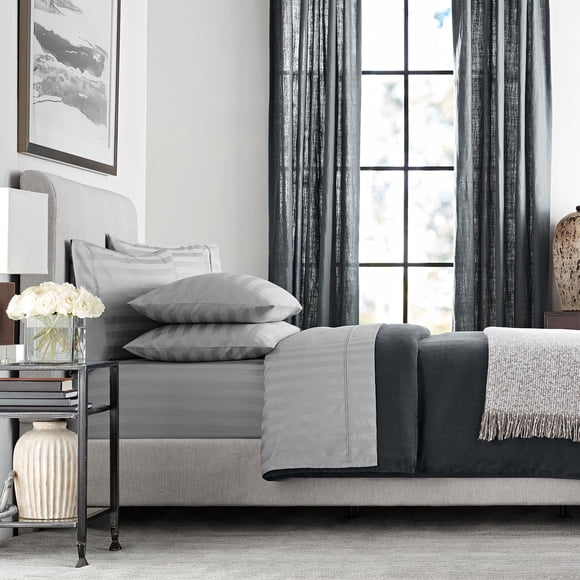 Member’s Mark 700-Thread-Count Hotel Premier Collection Egyptian Cotton Stripe Sheet Set, Assorted Sizes