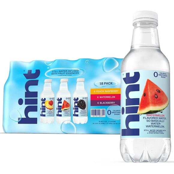 Hint Flavored Water Variety Pack 16 fl. oz., 18 pk.