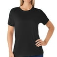 thumbnail interactive-video image 1 of Member's Mark Women's Essential Short Sleeve Crewneck T-Shirt, 1 of 7