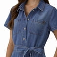 thumbnail image 4 of Frye Women's Belted Denim Mini Dress, 4 of 9