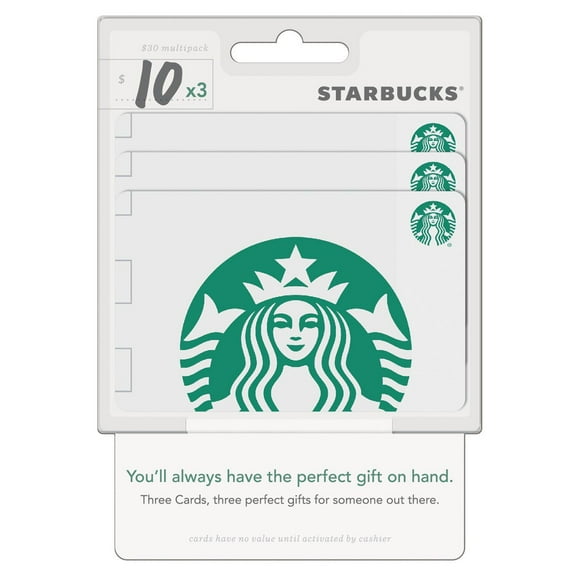 Starbucks $30 Gift Card Multi-Pack, 3 x $10