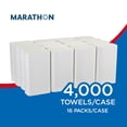 thumbnail image 2 of Marathon Multifold 1-Ply White Paper Towels 16 pks., 250 towels/pk, 2 of 10