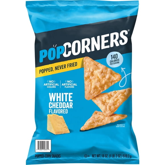 PopCorners White Cheddar Popped-Corn Snack, 18 oz.