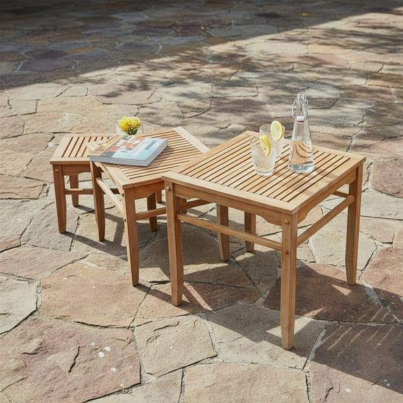 Cambridge Casual Madison Teak Patio Table Set, 3pc