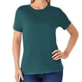 thumbnail interactive-video image 1 of Member's Mark Women's Essential Short Sleeve Crewneck T-Shirt, 1 of 7