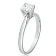 thumbnail image 2 of Princess Cut Solitaire Diamond Ring in 18K Gold, 2 of 5