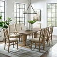 thumbnail image 1 of Crosley Furniture Joanna 9-Piece Dining Set, Rustic Brown, 1 of 15
