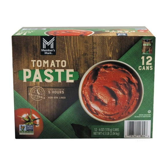 Member's Mark Tomato Paste, 6 oz., 12 pk.