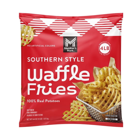 Member's Mark Southern Style Waffle Fries, Frozen, 4 lbs.