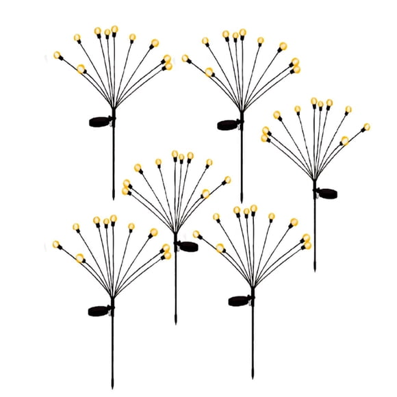 Deck Impressions Multi-Color Solar Firefly Lights, 6-Pack