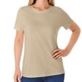 thumbnail interactive-video image 1 of Member's Mark Women's Essential Short Sleeve Crewneck T-Shirt, 1 of 7