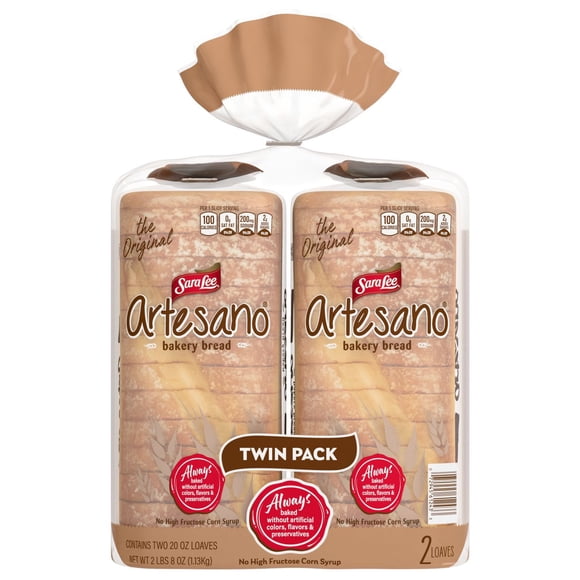 Sara Lee Original Artesano Bakery Bread 20 oz., 2 pk.