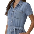 thumbnail image 4 of Frye Women's Belted Denim Mini Dress, 4 of 9