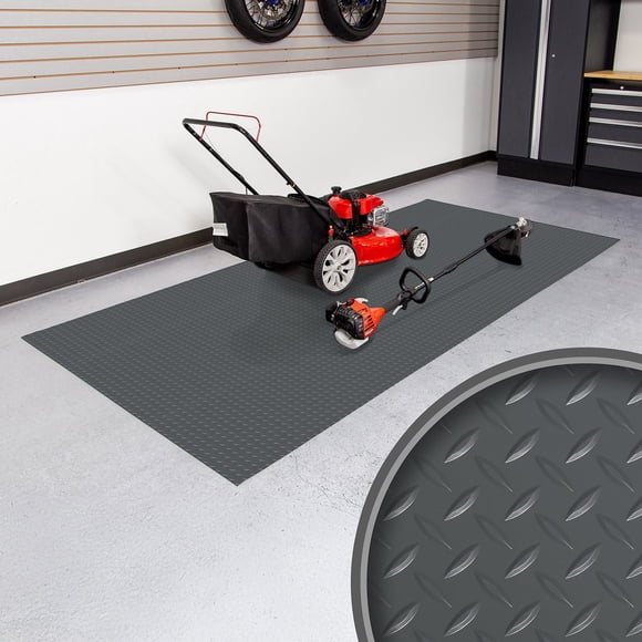 G-Floor Diamond Tread Vinyl Garage and Utility Flooring - 5-Ft x 10-Ft, 2 Colors
