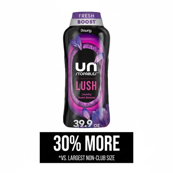 Downy Unstopables  In-Wash Laundry Scent Booster Beads, Lush, 39.9 oz