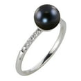 thumbnail image 1 of Cultured Freshwater Pearl and 0.08 CT.T.W. Diamond Ring in 14K Gold, 1 of 6
