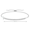 thumbnail image 4 of 0.27 CT. T.W. Diamond Tennis Bolo Bracelet in Sterling Silver, 4 of 4