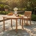 thumbnail image 5 of Cambridge Casual Mosko Teak Outdoor Dining Patio Set, 5pc, 5 of 12