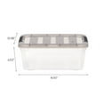 thumbnail image 2 of IRIS USA, Stack & Pull 13 Quart Clear Plastic Storage Box, 10.98" W x 16.50" L x 6.53" H, 8 Piece Set, 2 of 9